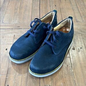 Samuel hubbard navy suede oxford free loafers